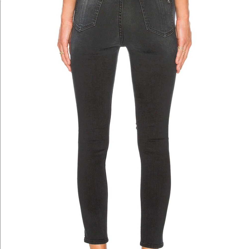 Rag & Bone 10 Inch Capri Crop in Steele - Picture 4 of 5